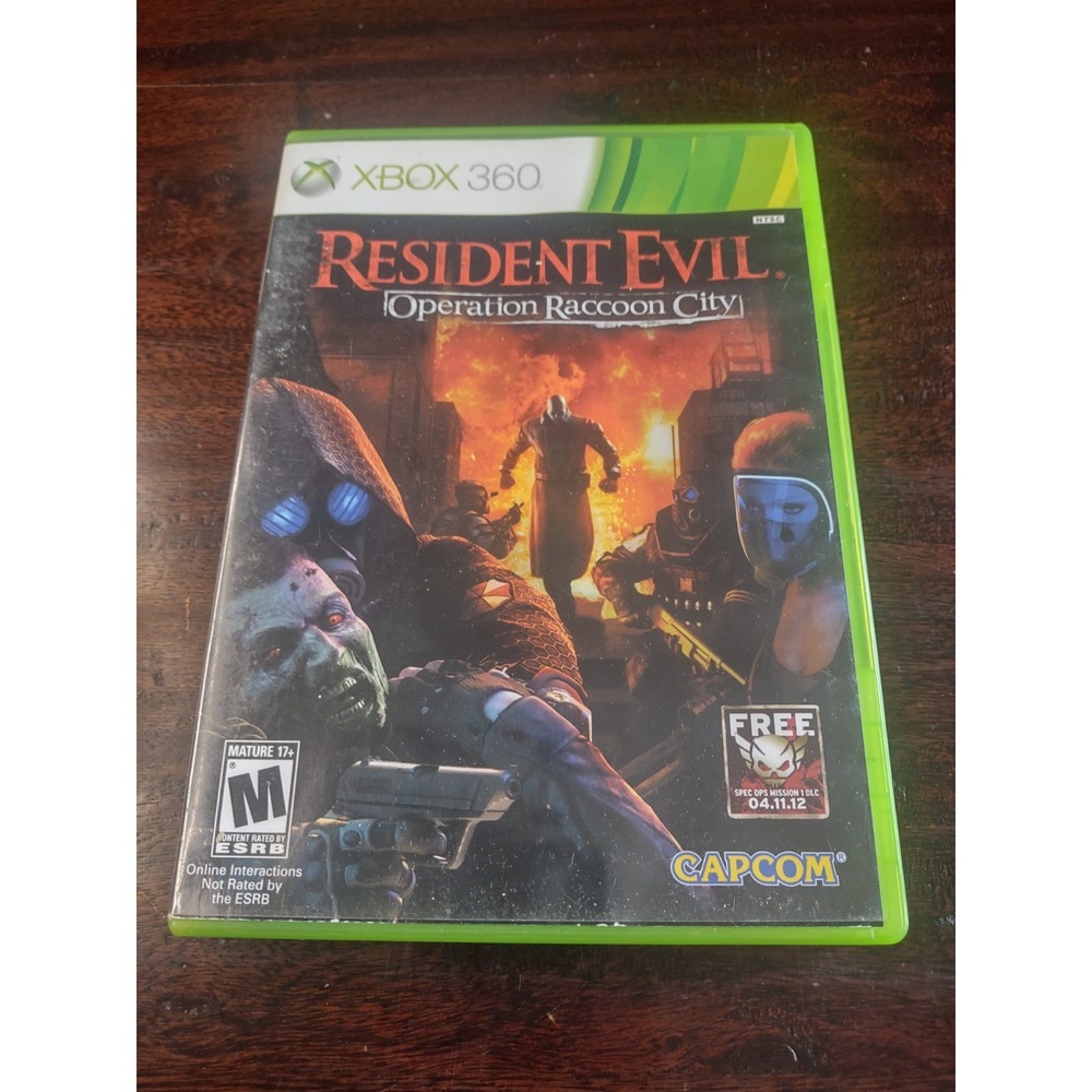 Resident Evil Operation Raccoon City- Xbox 360 - Complete Manual